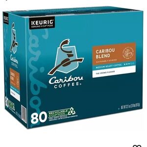 Caribou Coffee Caribou Blend, Single-Serve Keurig K-Cup Pods, Medium Roast